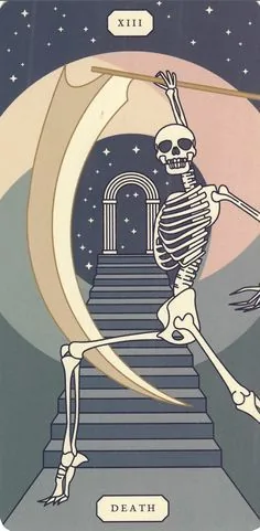 Death card from the Arcana Iris Sacra Tarot deck