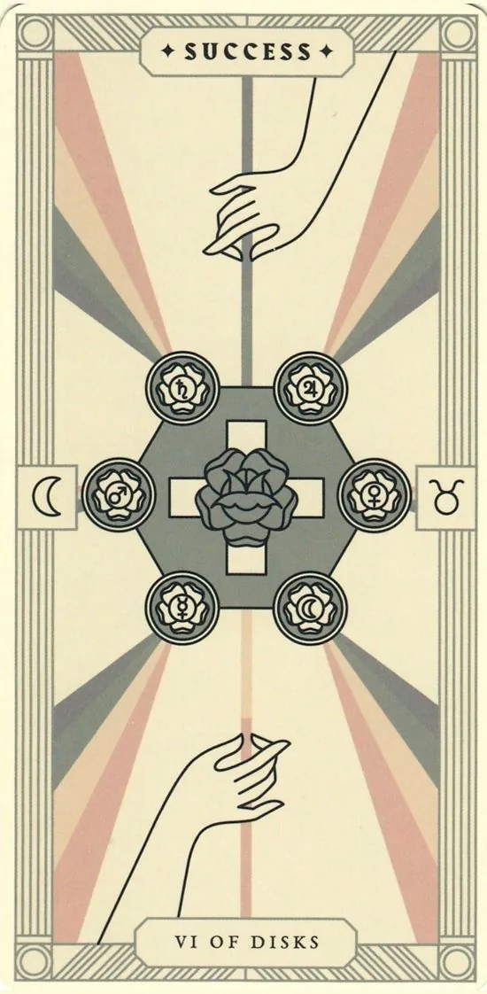 Arcana Iris Sacra Tarot Review 18 Six of Disks