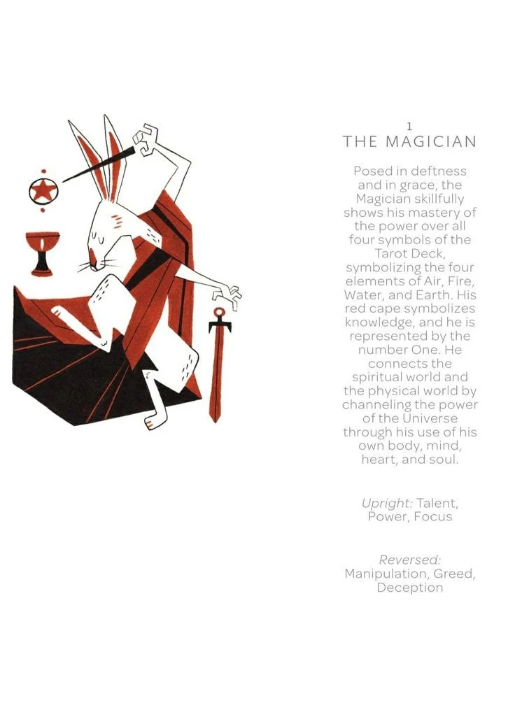 The Magician card from the Arcanis Tarot deck