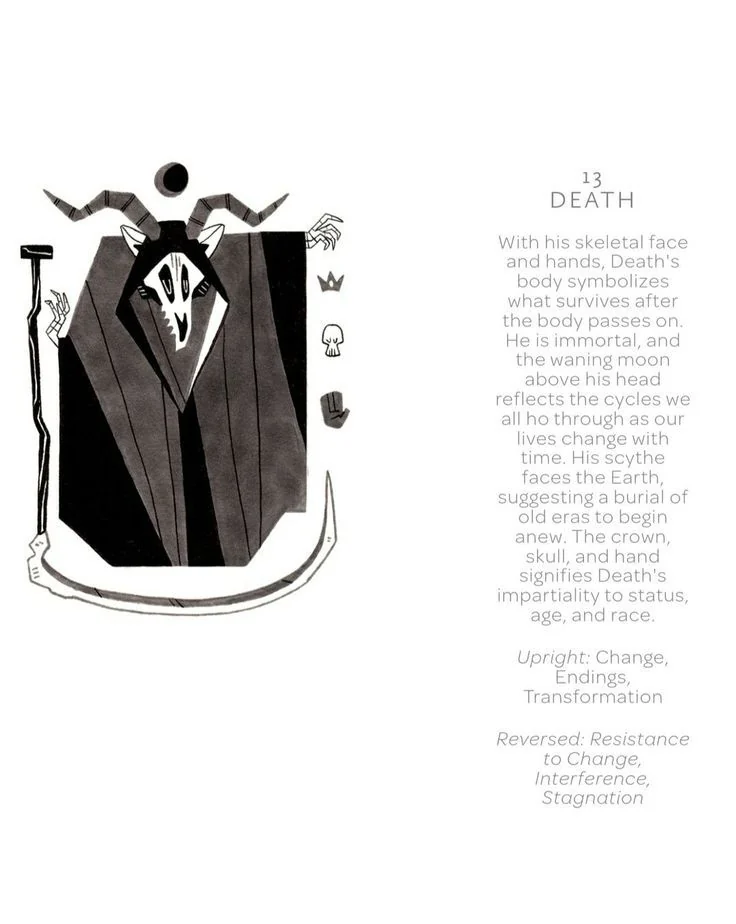 Death card from the Arcanis Tarot deck