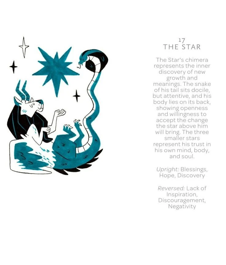 The Star card from the Arcanis Tarot deck