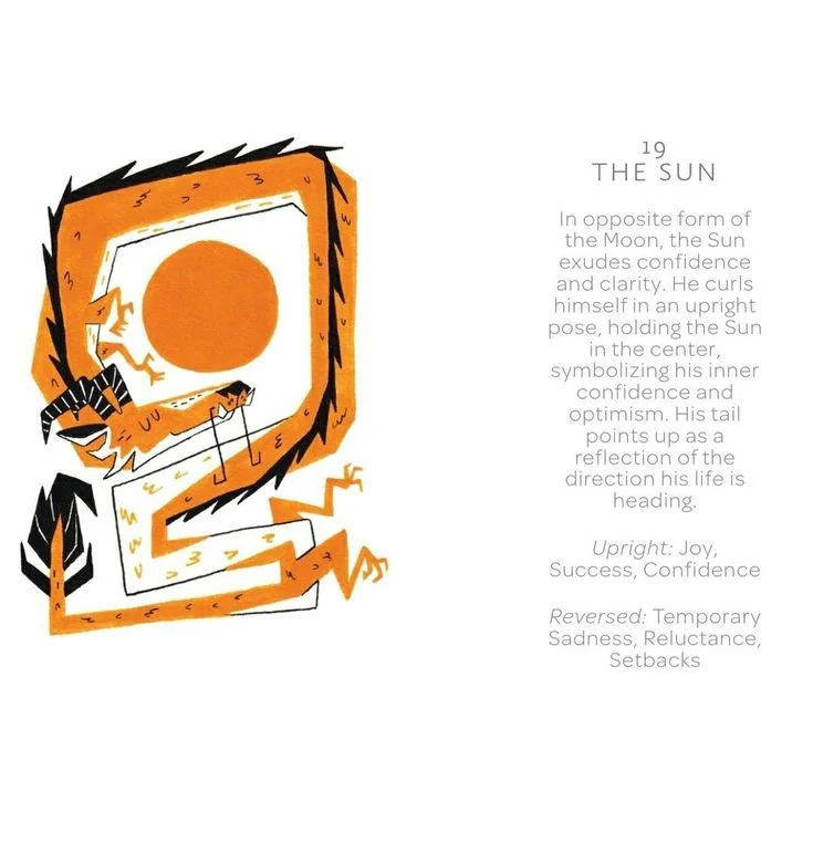 The Sun card from the Arcanis Tarot deck
