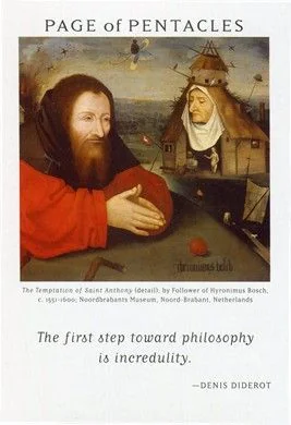 Page of Pentacles card from the Art of Life Tarot deck