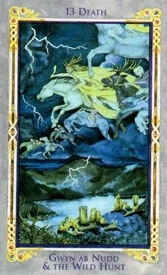 13 Death card from the Arthurian Tarot deck