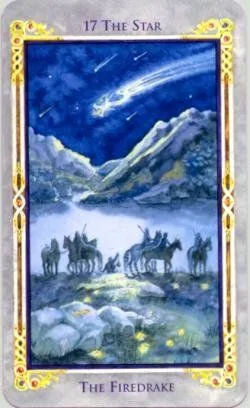 17 The Star card from the Arthurian Tarot deck