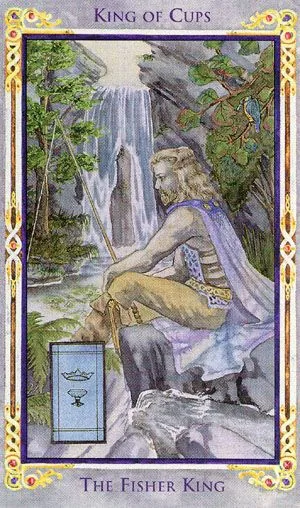 King of Cups card from the Arthurian Tarot deck