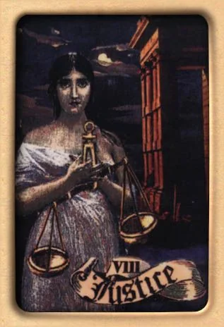 Justice from The Artists Inner Vision Tarot partial recovered gallery