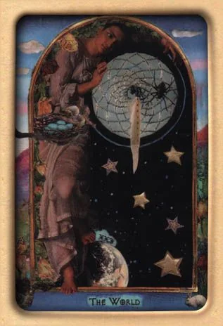 The World from The Artists Inner Vision Tarot partial recovered gallery