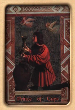 Prince of Cups from The Artists Inner Vision Tarot partial recovered gallery