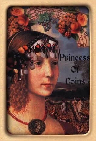 Princess of Coins from The Artists Inner Vision Tarot partial recovered gallery