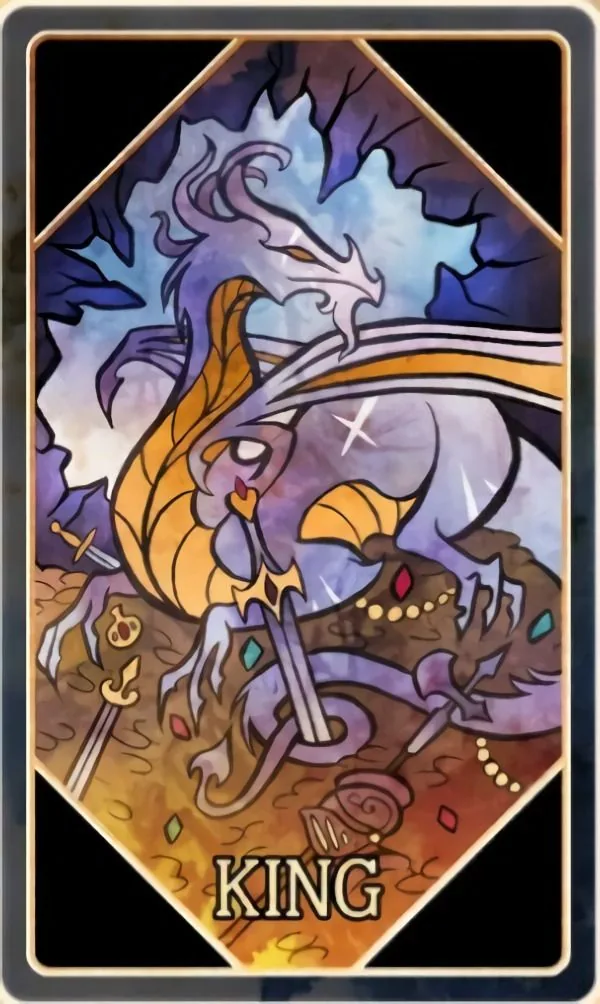 King of Swords card from the Asra Tarot deck