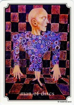 Man of Disks from the Atavist Tarot partial gallery