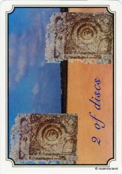 Two of Disks from the Atavist Tarot partial gallery