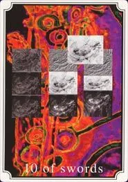 Ten of Swords from the Atavist Tarot partial gallery