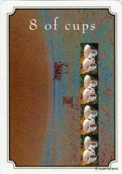 Eight of Cups from the Atavist Tarot partial gallery