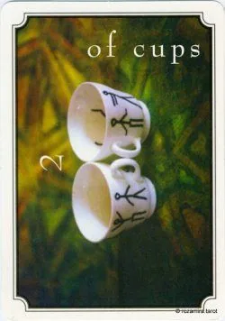 Two of Cups from the Atavist Tarot partial gallery