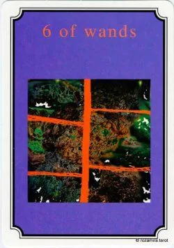Six of Wands from the Atavist Tarot partial gallery