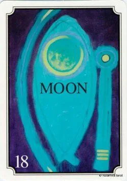 Atavist Tarot Review 19 The Moon from Atavist Tarot