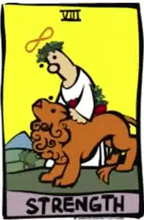 Strength from the Ator Tarot partial gallery