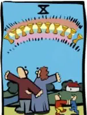 Source-order card 53 card from the Ator Tarot deck