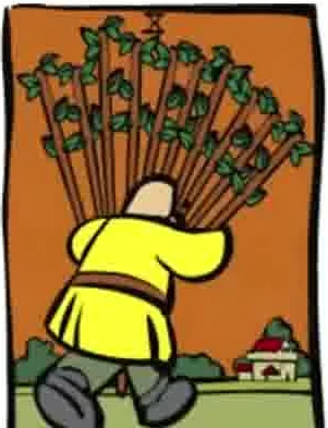 Source-order card 55 card from the Ator Tarot deck