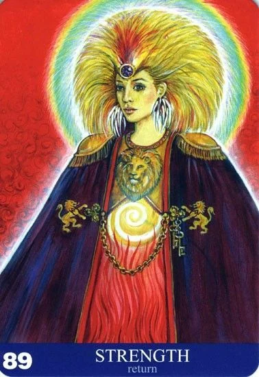 Strength - Aura Soma Tarot - Tarot Deck by Pamela Matthews