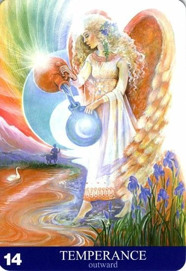 Temperance - Aura Soma Tarot - Tarot Deck by Pamela Matthews