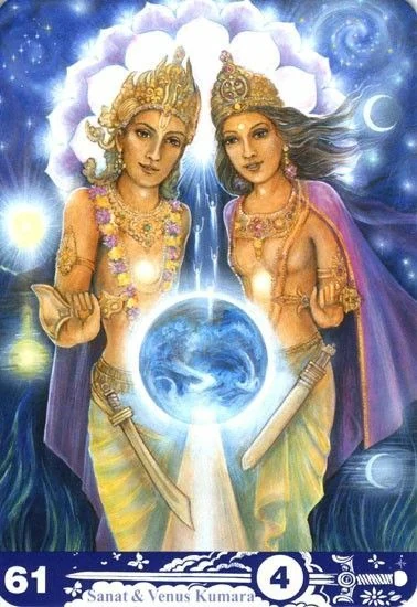 4 of Swords - Aura Soma Tarot - Tarot Deck by Pamela Matthews