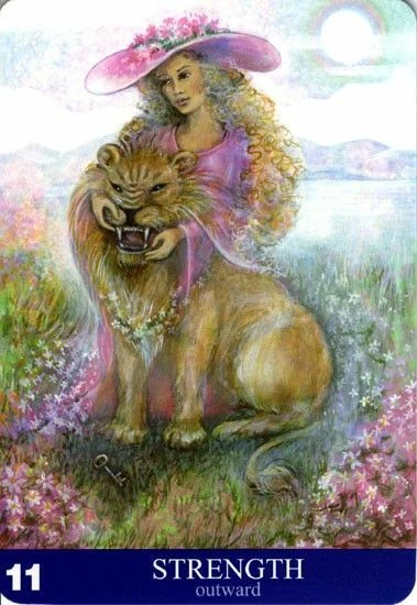 Strength - Aura Soma Tarot - Tarot Deck by Pamela Matthews