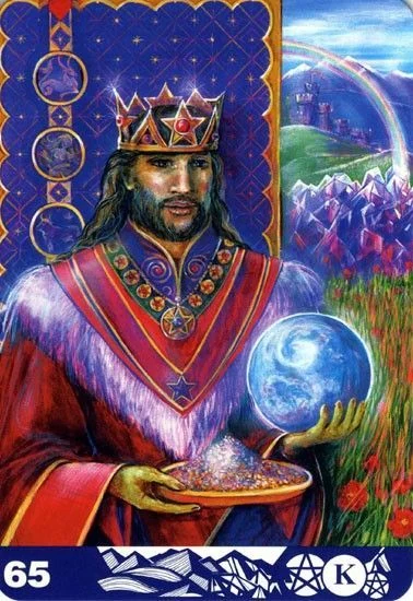 King of Pentacles - Aura Soma Tarot - Tarot Deck by Pamela Matthews