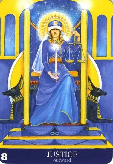 Justice - Aura Soma Tarot - Tarot Deck by Pamela Matthews