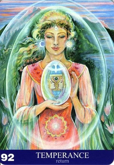 Temperance - Aura Soma Tarot - Tarot Deck by Pamela Matthews