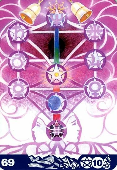 10 of Pentacles - Aura Soma Tarot - Tarot Deck by Pamela Matthews
