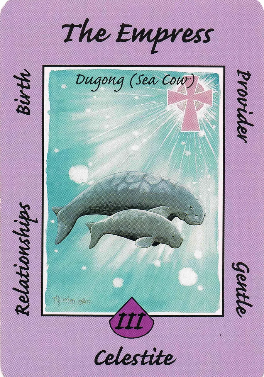 The Empress from the Australian Animal Tarot deck