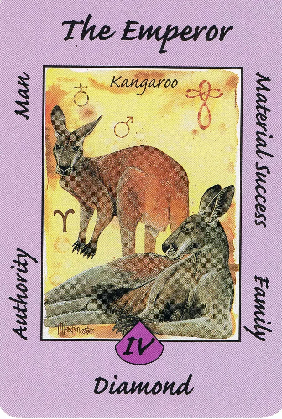 The Emperor from the Australian Animal Tarot deck