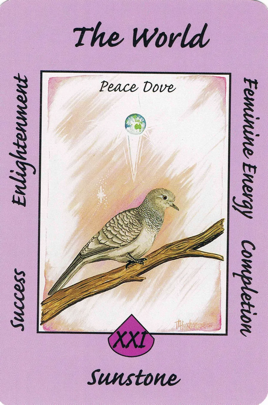 The World from the Australian Animal Tarot deck