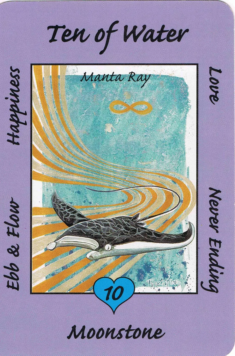 Ten of Water from the Australian Animal Tarot deck