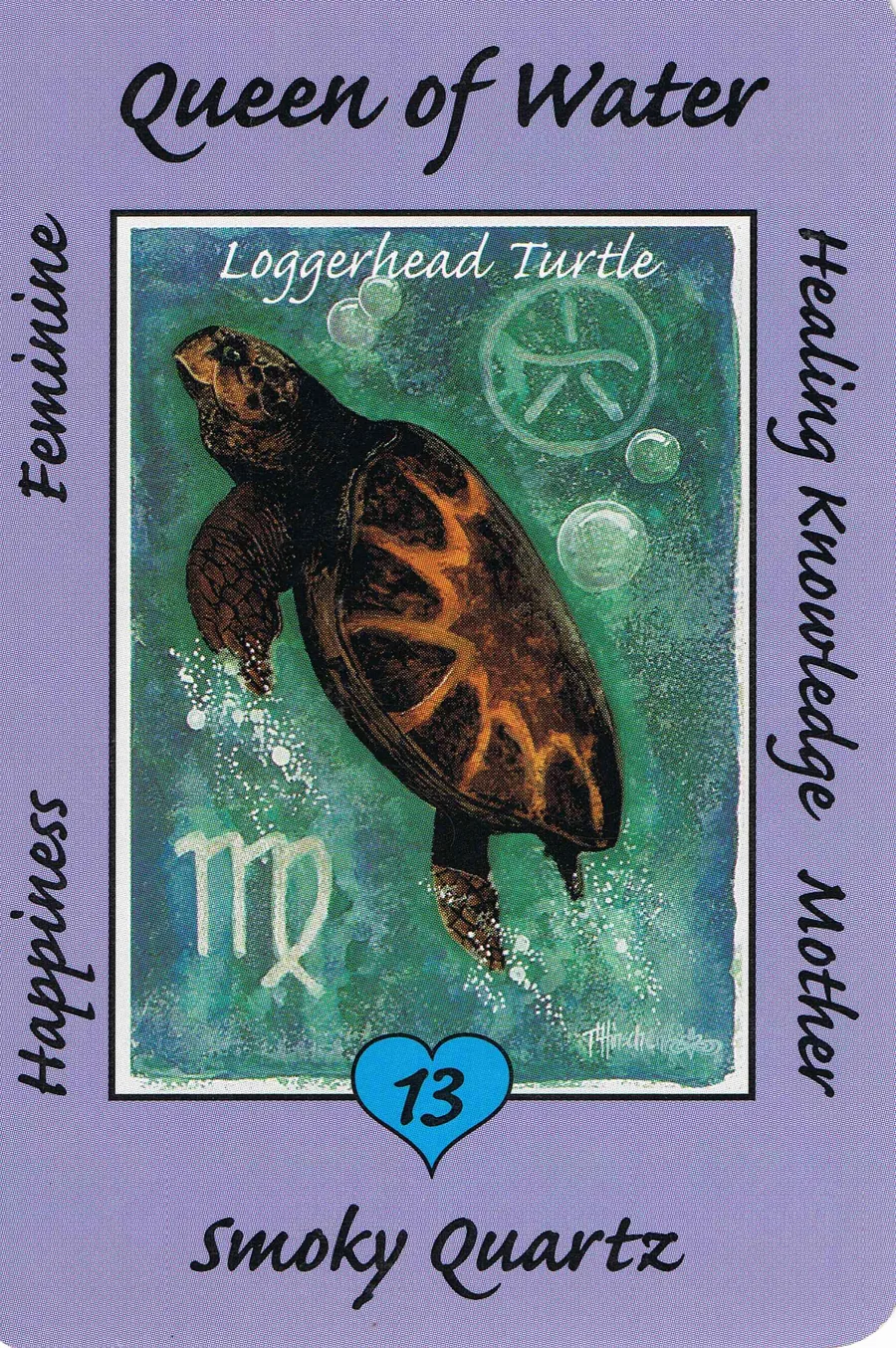 Queen of Water from the Australian Animal Tarot deck