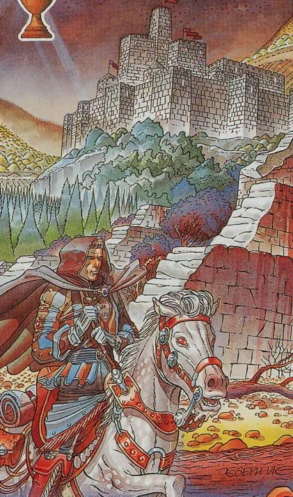 Knight of Cups from the Avalon Tarot deck review gallery