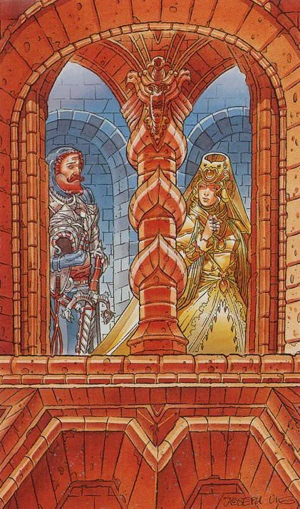 Nine of Wands from the Avalon Tarot deck review gallery