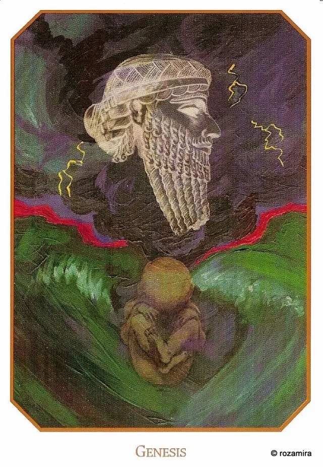 Genesis card from the Babylonian Tarot deck