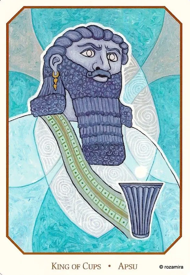 King of Cups - Apsu card from the Babylonian Tarot deck