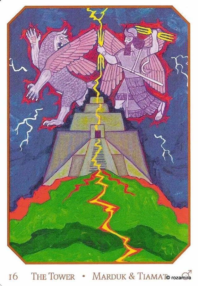 Babylonian Tarot card 04 card from the Babylonian Tarot deck