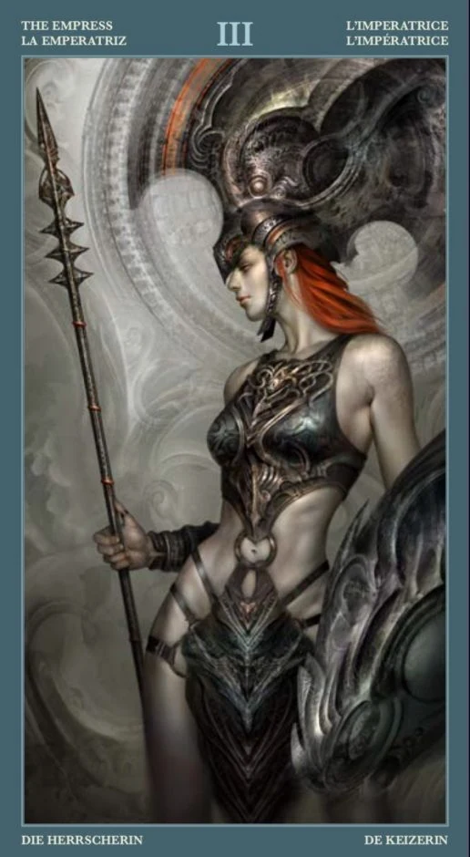 The Empress card from the Barbieri Tarot deck