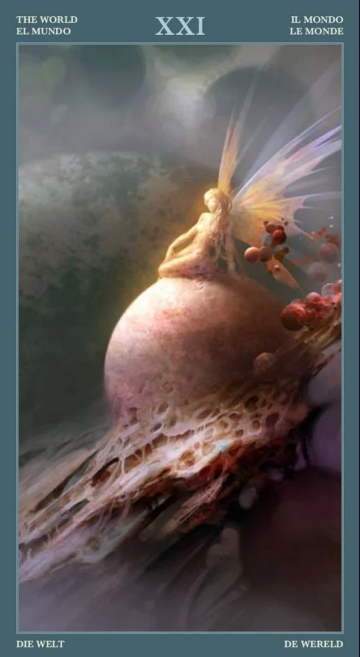 The World card from the Barbieri Tarot deck