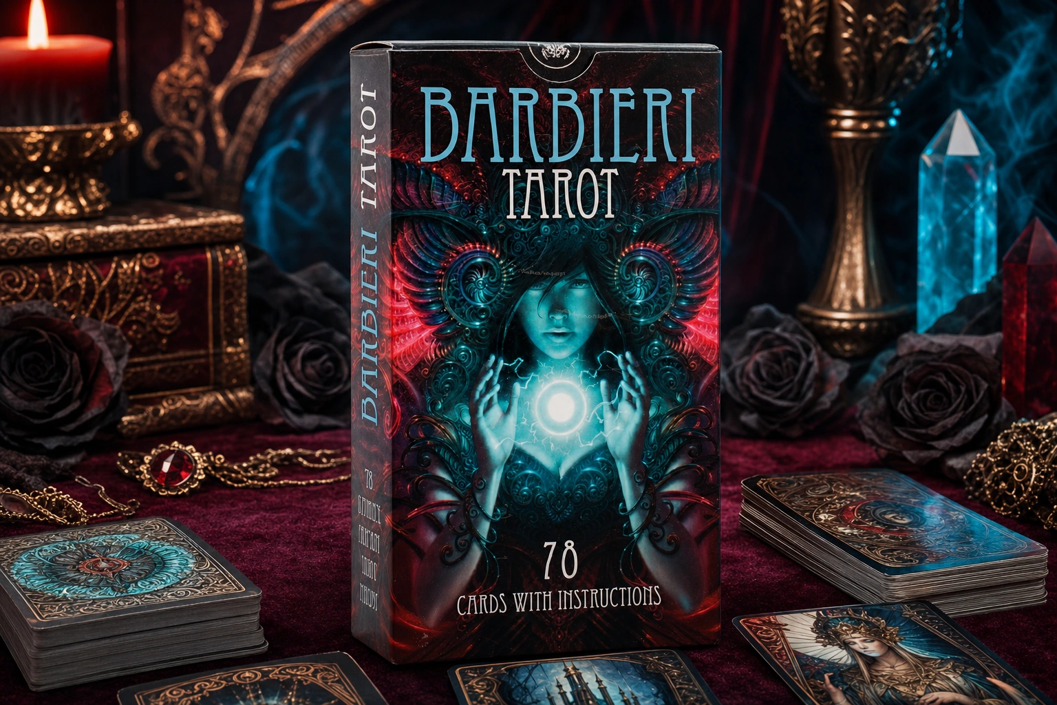 Barbieri Tarot product box lifestyle image