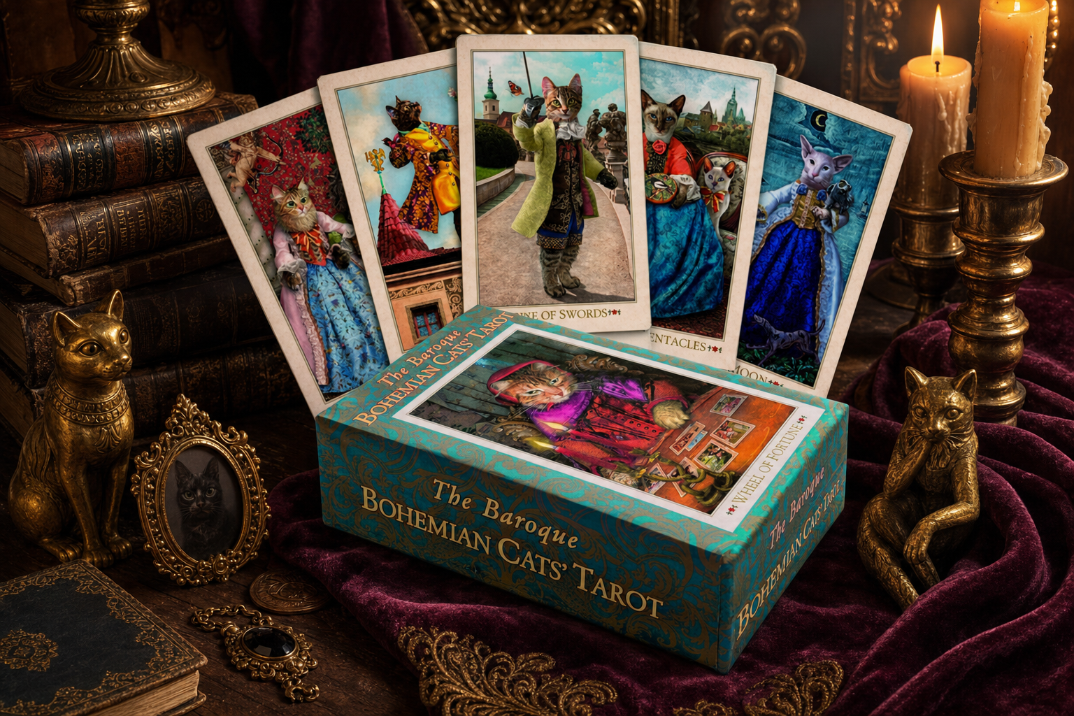 The Baroque Bohemian Cats Tarot final CTA product image