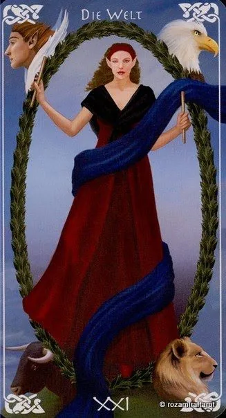 The World card from the Bayless Tarot deck