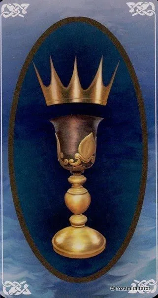 Ace of Cups card from the Bayless Tarot deck