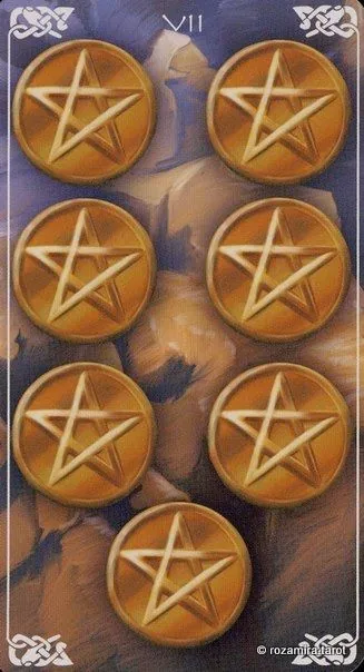 Five of Pentacles card from the Bayless Tarot deck